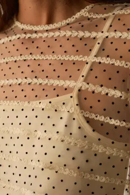 Top Gabrielle Creme — photo 4