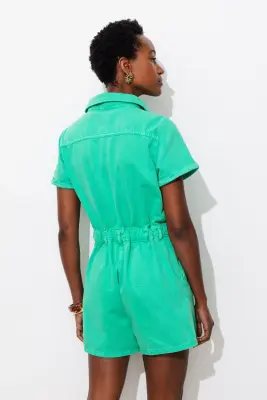 Combishort en toile Femme — photo 4
