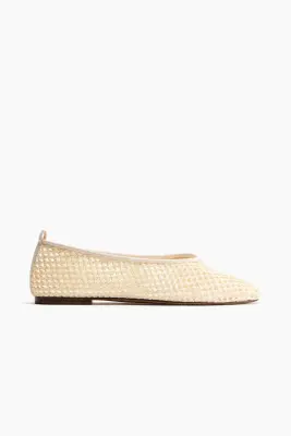 Ballerines tressées - Crème — photo 1