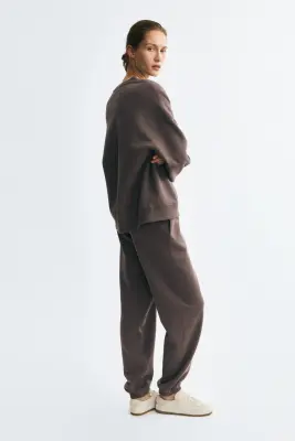 Sweat oversize - Taupe foncé — photo 2