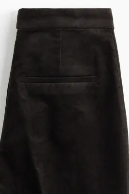 Pantalon évasé en velours - Noir — photo 5