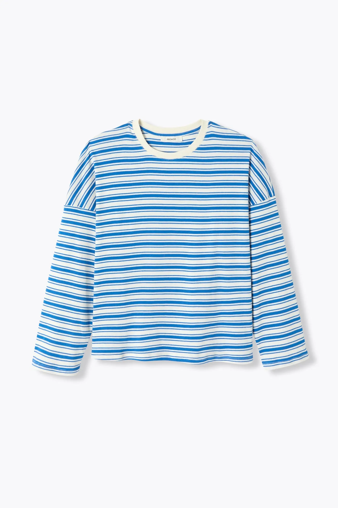 T-shirt rayé en jersey Femme