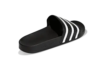 Adidas Adilette Slides Black White — photo 3
