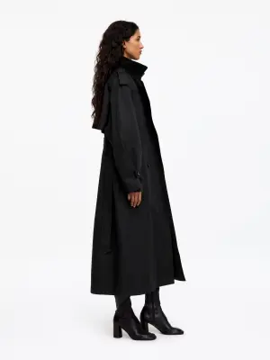 Trench-coat oversize - Noir — photo 2