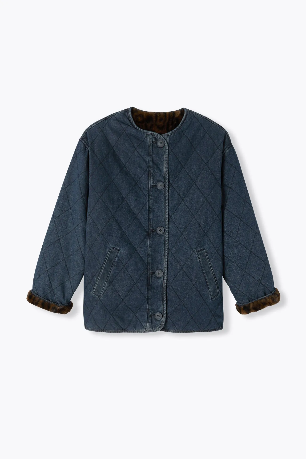 Veste courte réversible Femme