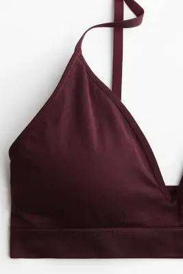 Soutien-gorge souple et paddé Seamless - Bordeaux — photo 3