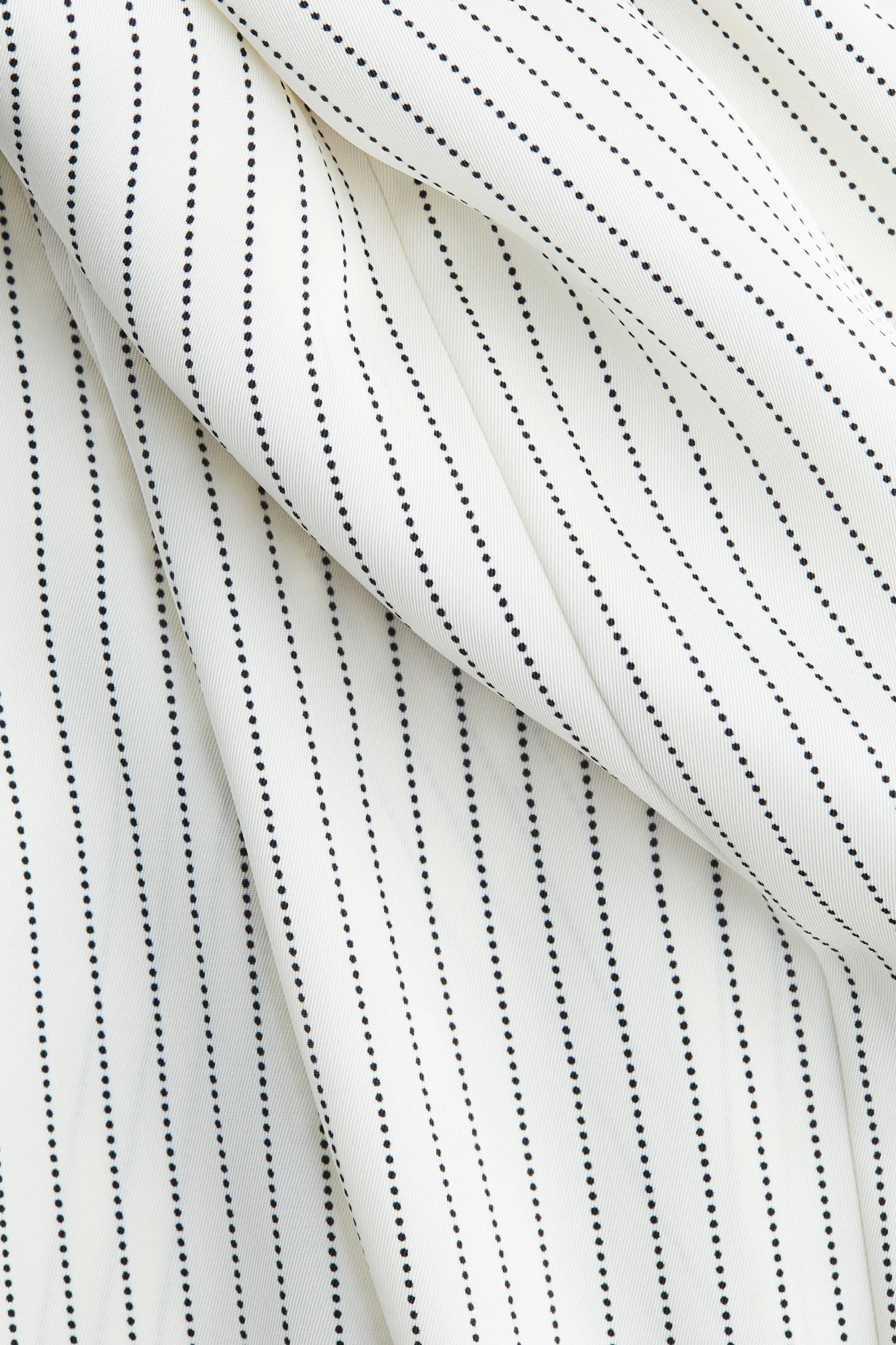 Robe chemise en twill - Blanc/rayures tennis