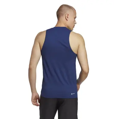 ADIDAS DEBARDEUR COTON Marine — photo 3