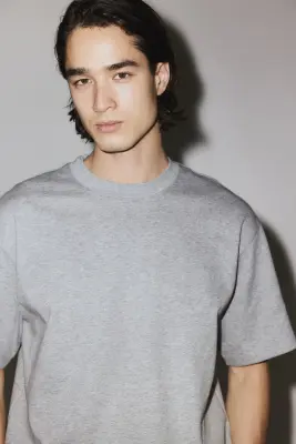 T-shirt Cooling Relaxed Fit - Gris chiné — photo 5