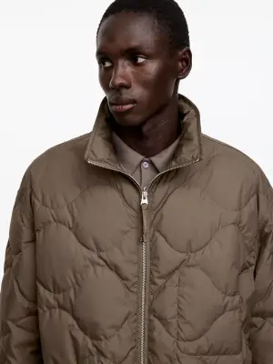 Veste matelassée en duvet - Beige — photo 3