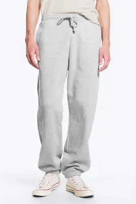Pantalon de jogging classique - Mélange gris poudré clair — photo 1