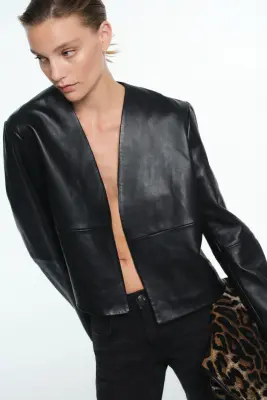Skinny Regular Waist Jeans - Noir denim — photo 1