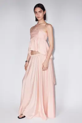 Top bandeau avec base à effet boule - Rose pêche — photo 1