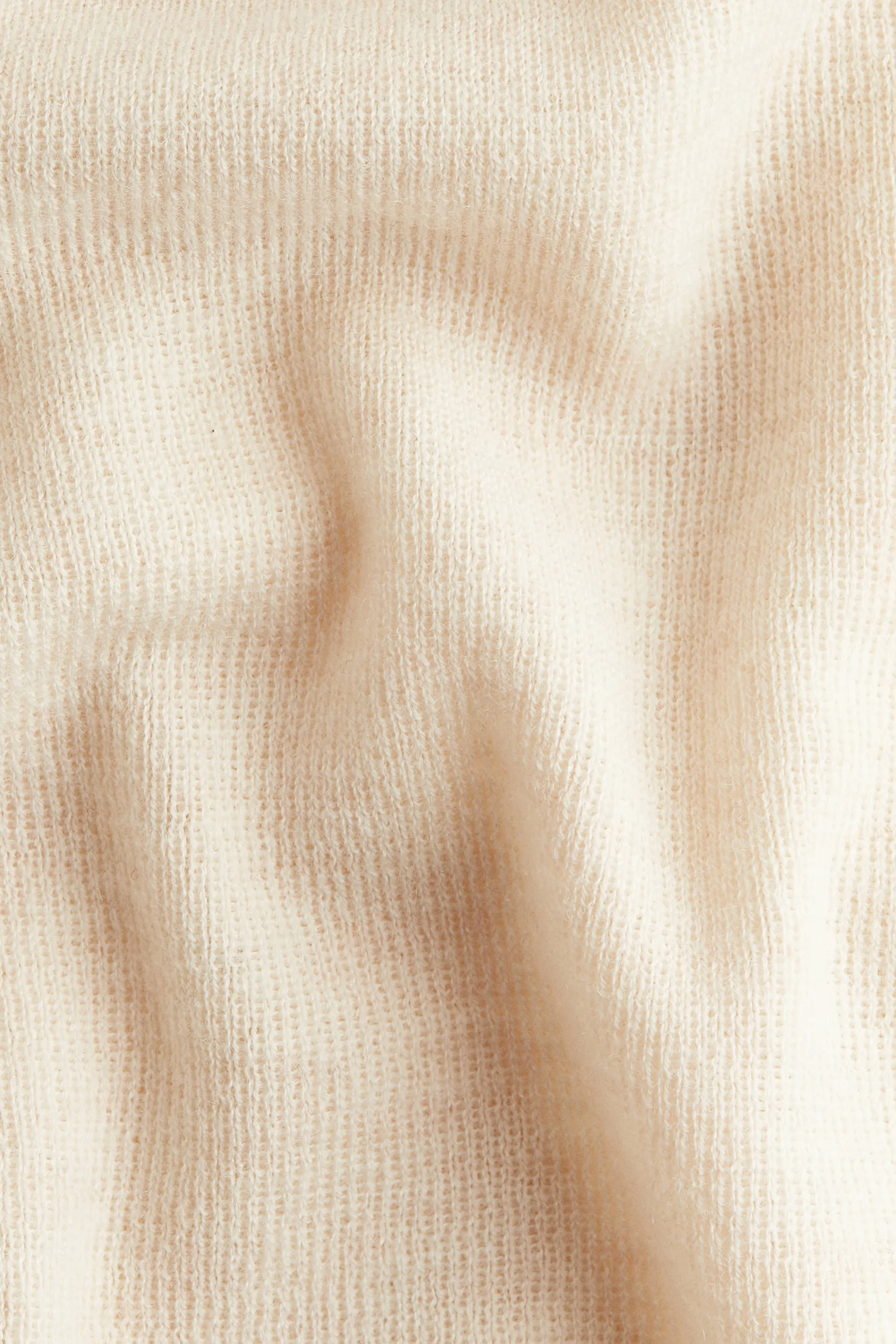 Top en maille fine de cachemire mélangé - Beige clair