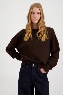 PULL LAINE MÉRINOS WOOLY - MARRON