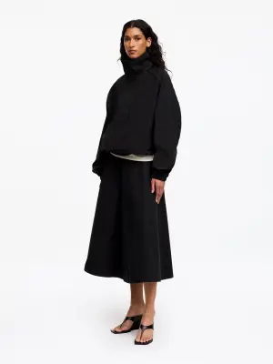 Veste en nylon à col montant - Noir — photo 1