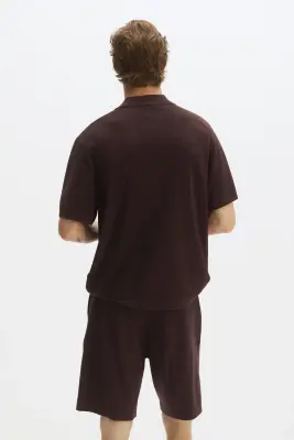 Short Four-way Stretch Loose Fit - Marron foncé — photo 3