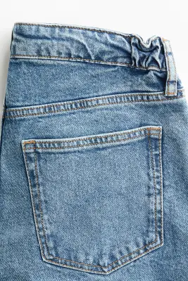 MAMA Straight Low Waist Jeans - Bleu denim — photo 3
