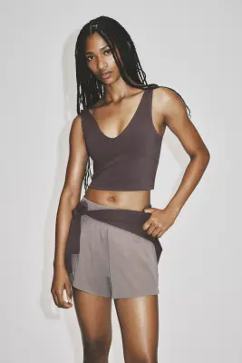 Top de sport avec soutien-gorge SculptMove™ - Bruyère foncé — photo 2
