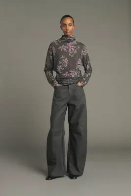 TEE-SHIRT LISIA ANTHRACITE/VIOLET — photo 1