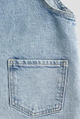 Robe salopette en denim - Bleu denim clair — photo 2