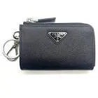 Porte cle triangle saffiano cuir