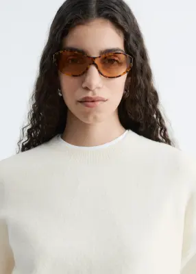 Pull décontracté en maille - Blanc — photo 2