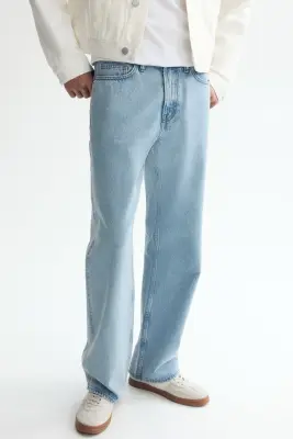 Relaxed Jeans - Bleu denim clair — photo 2