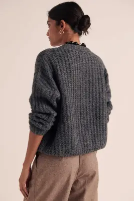 Pantalon John marron chiné — photo 2