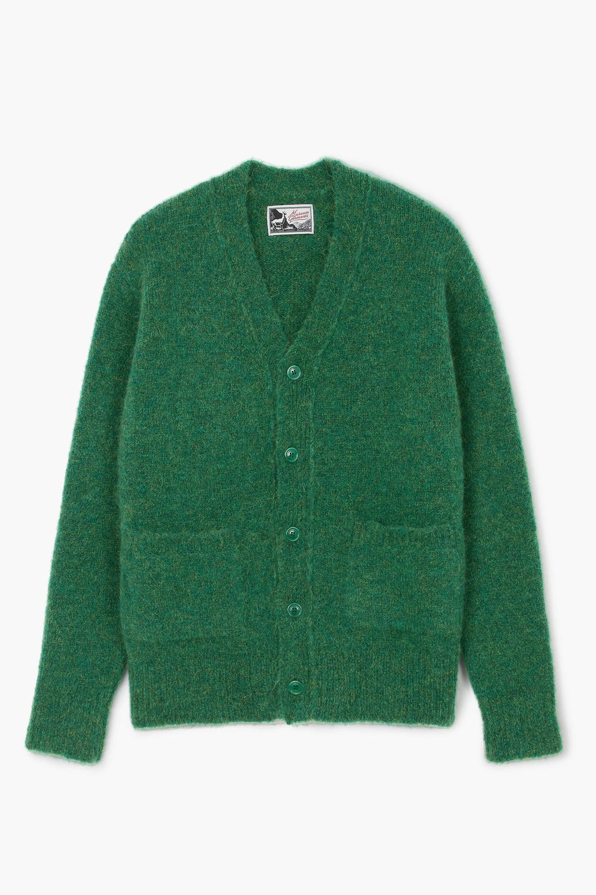Alpaca Cardigan - Vert Chiné