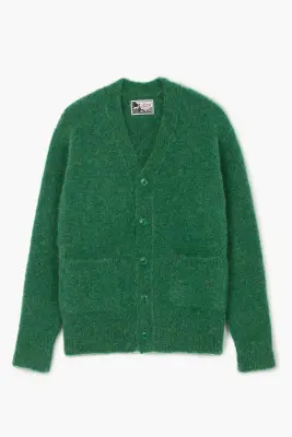 Alpaca Cardigan - Vert Chiné — photo 1