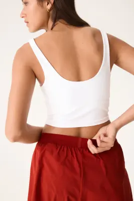 Top de sport avec soutien-gorge SculptMove™ - Blanc — photo 2