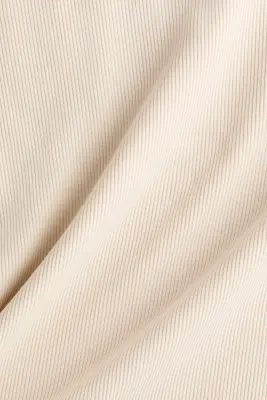 T-shirt côtelé - Beige clair — photo 4