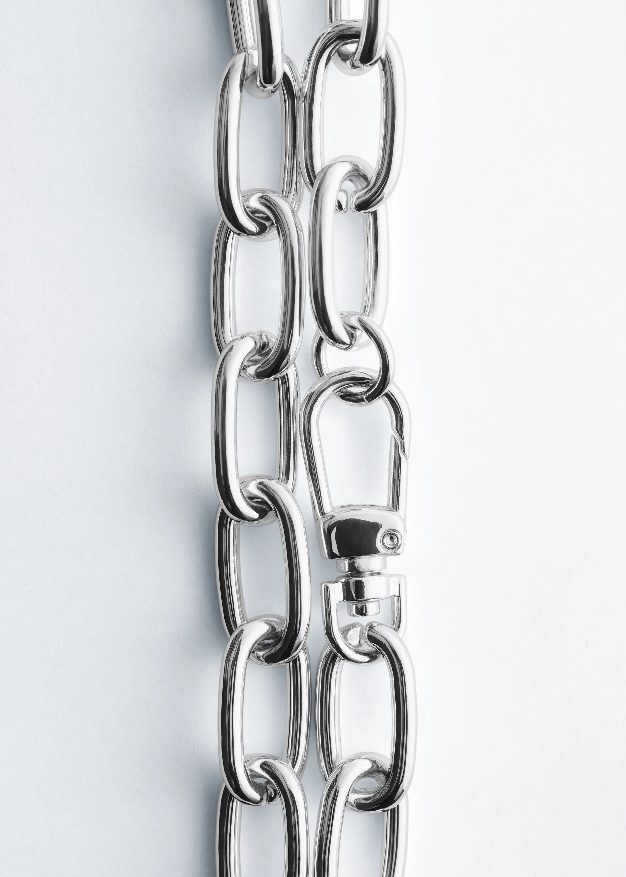 Collier chaîne à gros maillons - Argenté