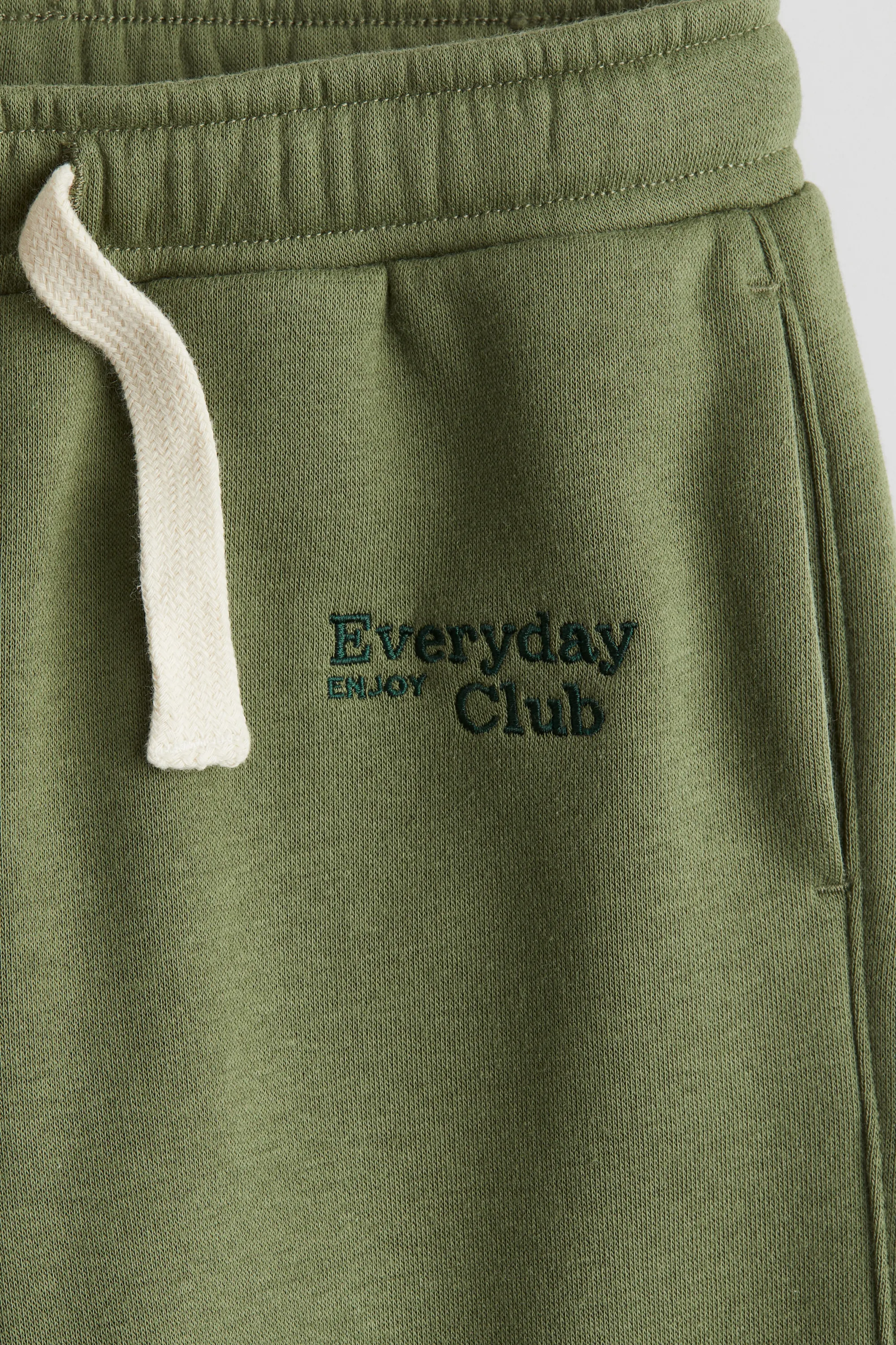 Pantalon jogger avec détails brodés - Vert