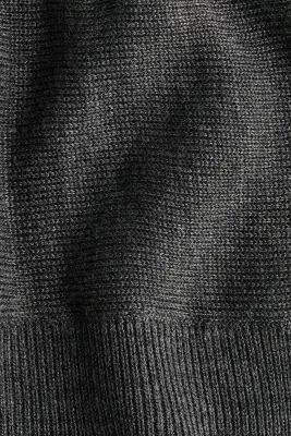 Top à manches chauve-souris en maille fine - Gris foncé chiné — photo 4