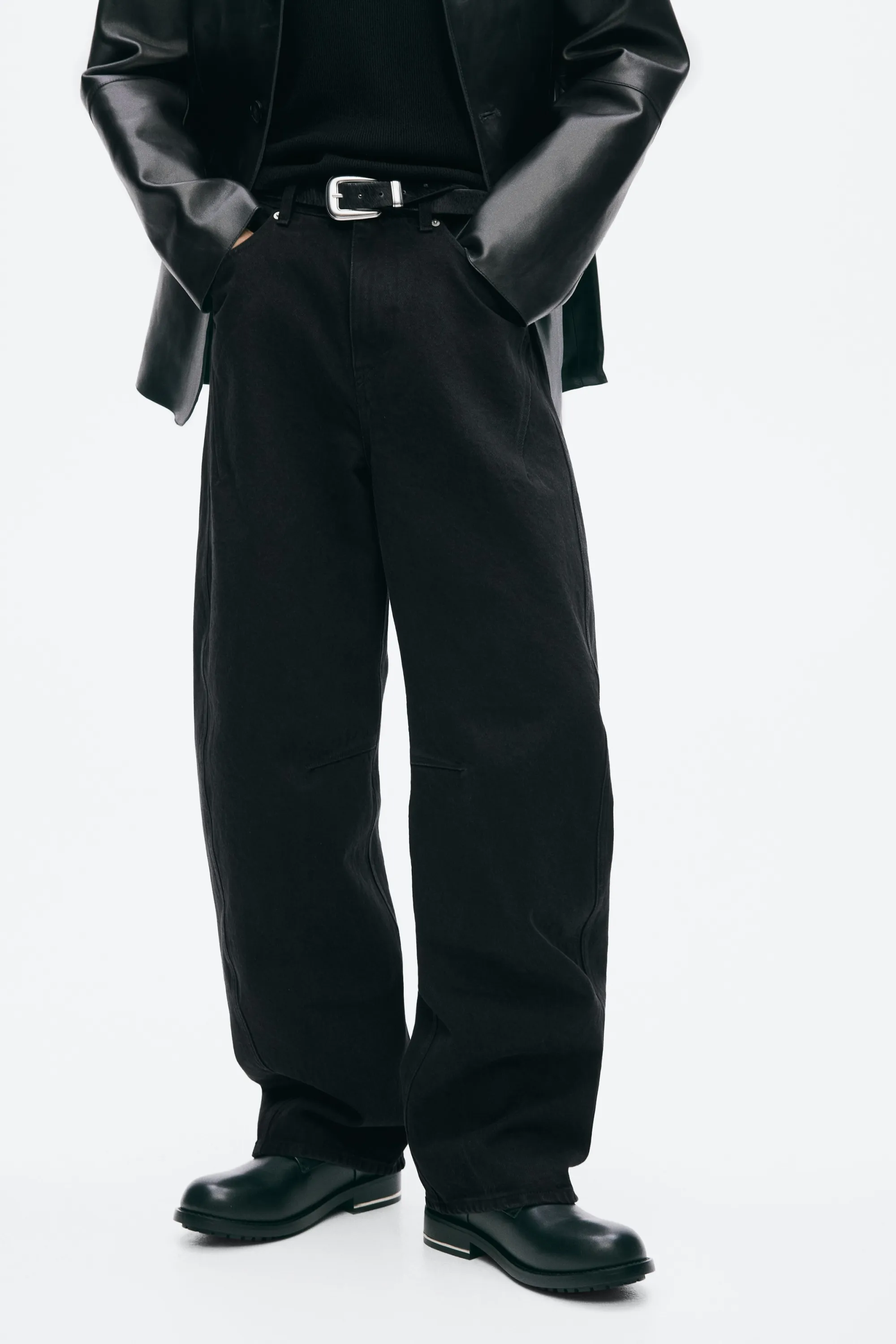 Loose Barrel Jeans - Noir denim
