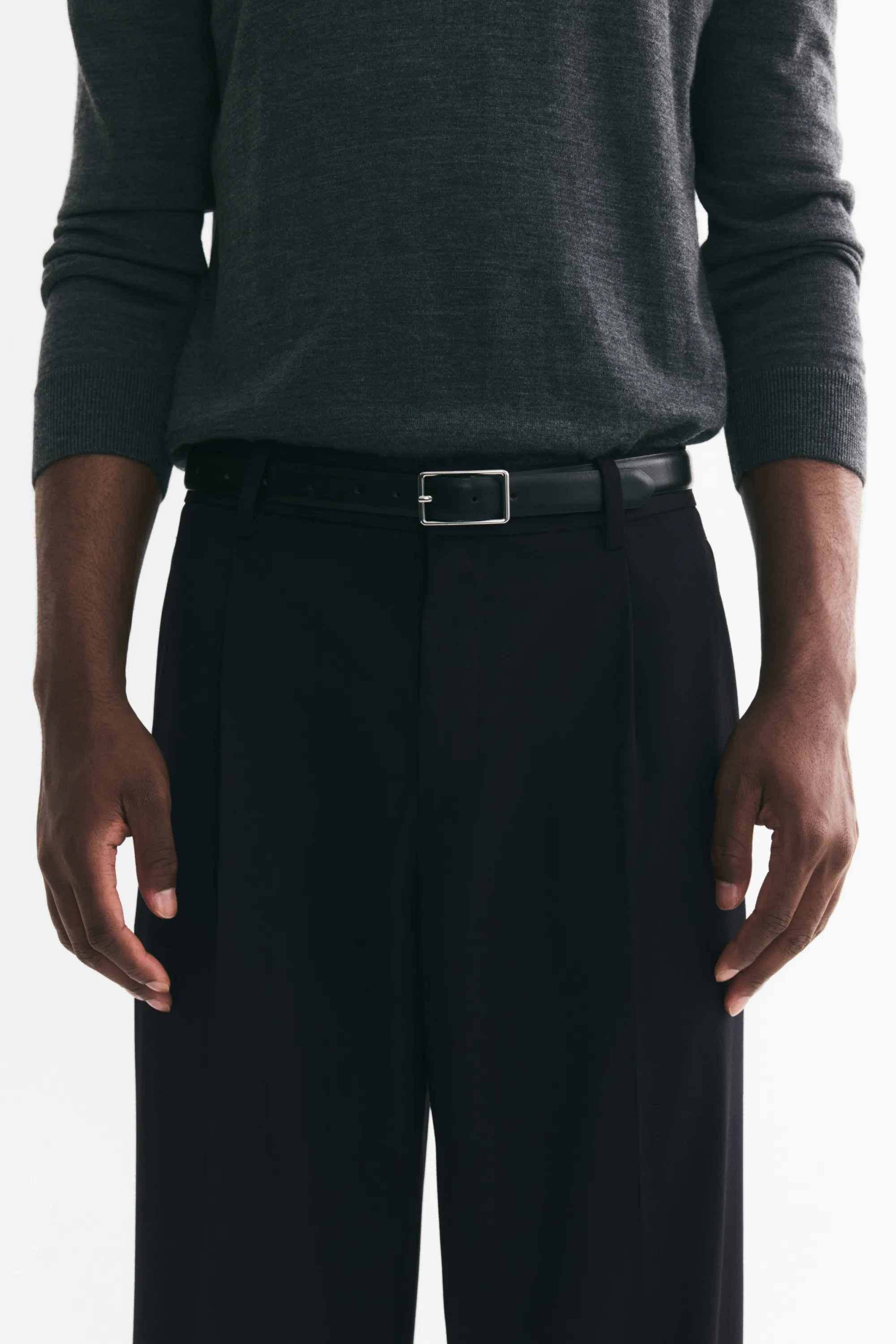 Pantalon chic Loose Fit - Bleu marine