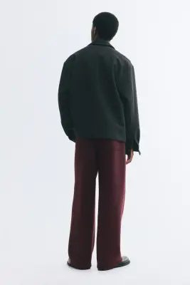 Pantalon jogger chic Relaxed Fit - Bordeaux — photo 3