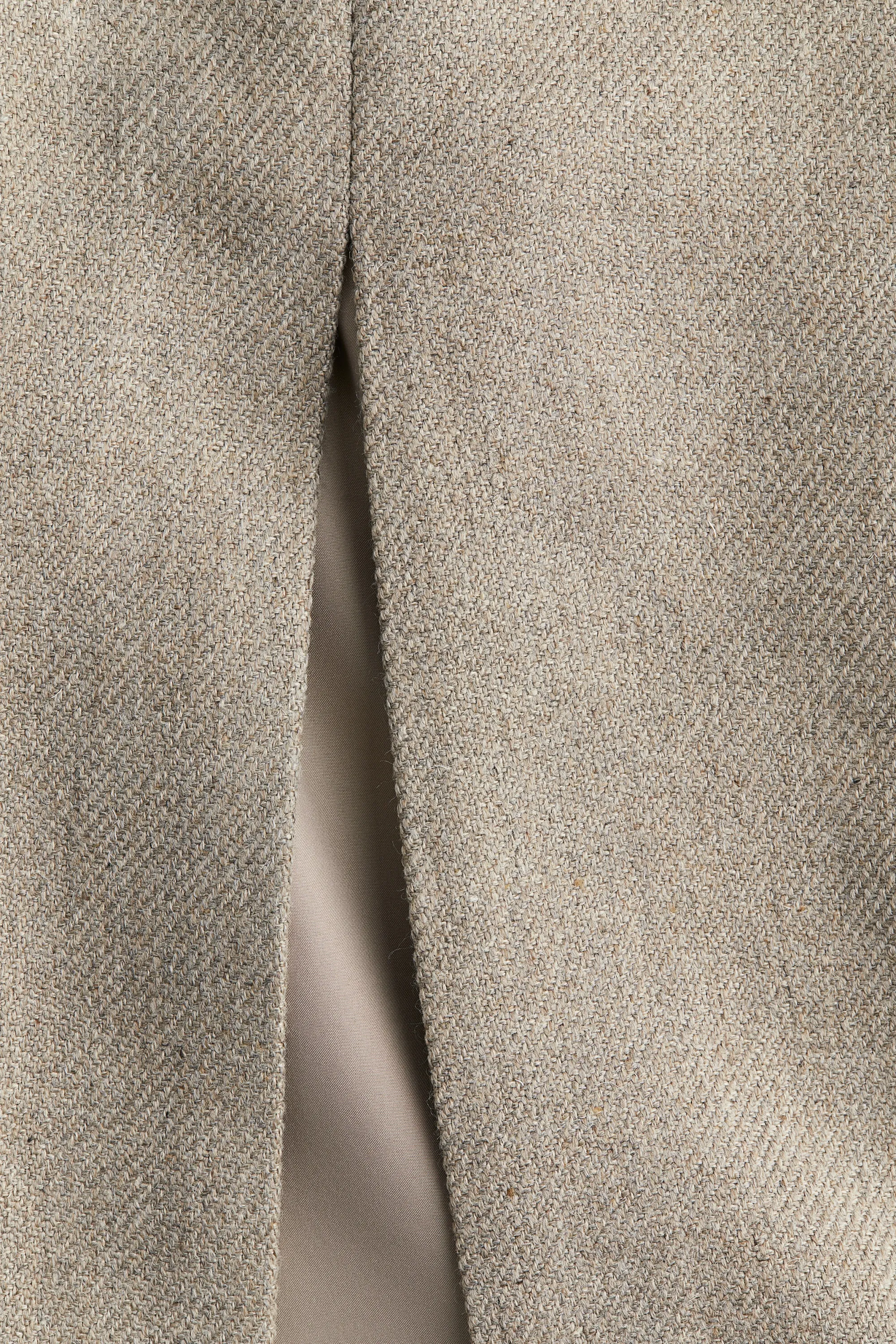 Jupe fendue - Beige chiné