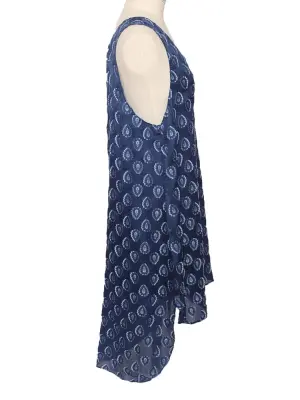 Robe à larges bretelles en soie fluide bleu ocean Prix boutique 950€ Taille 36 — photo 4