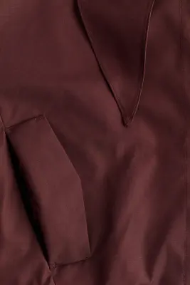 Veste à col foulard avec base à effet boule - Brun rouille — photo 5