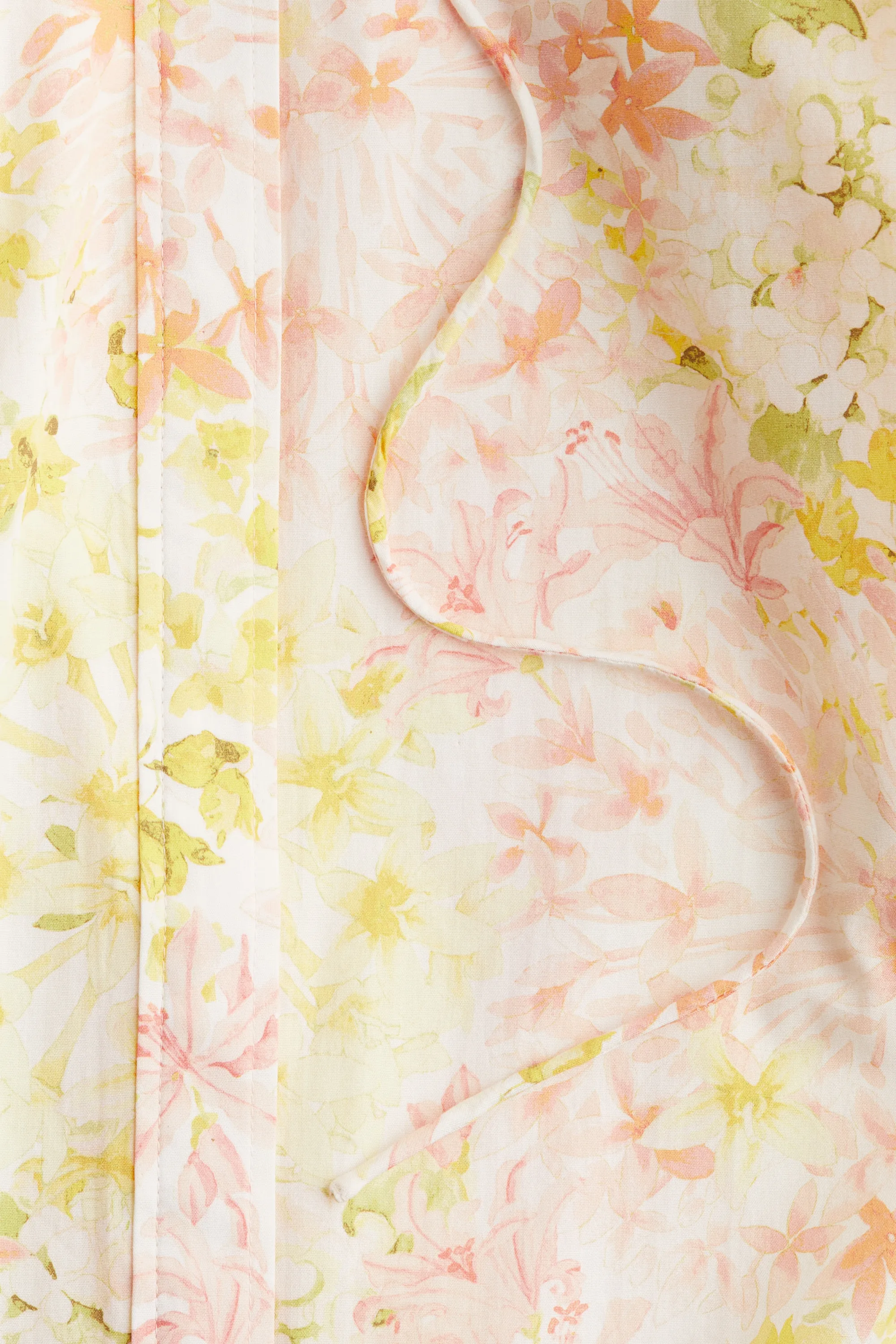 Robe avec manches en broderie anglaise - Blanc/fleuri