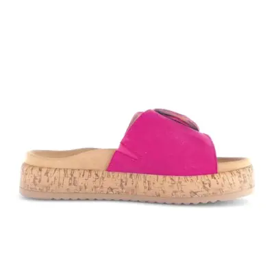 Sandales Gabor 63.760.10 Fuchsia - Cuir Velcro Grande Pointure Femme — photo 3