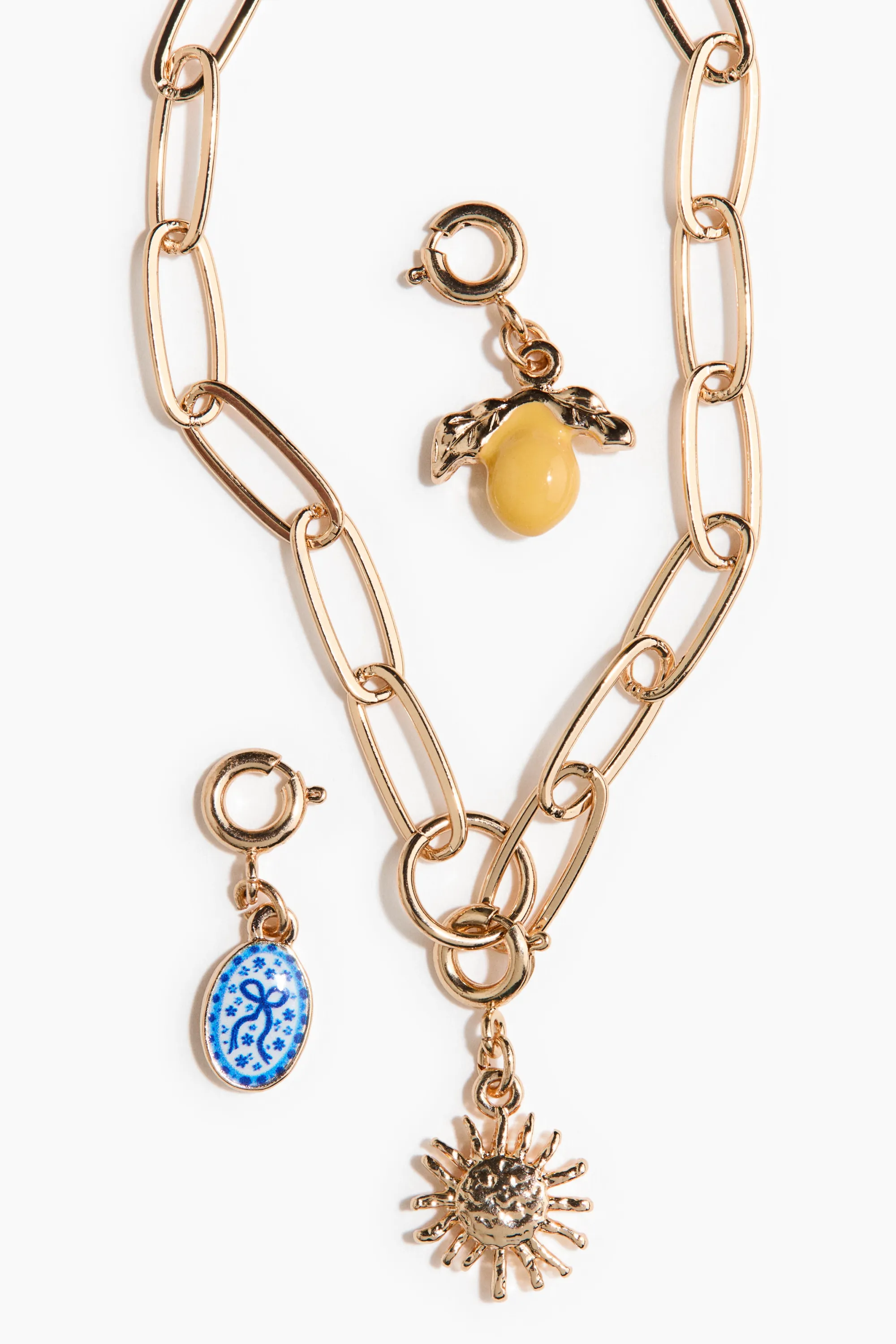 Bracelet avec charms - Doré