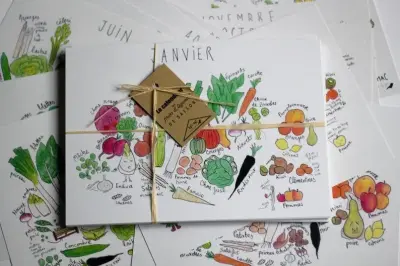 Calendrier perpétuel fruits et légumes A6 – Ellimac Pinson — photo 3