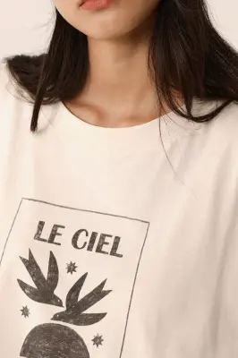 Tee-shirt Janou Creme — photo 2