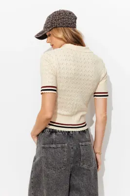 Pull polo manches courtes — photo 4