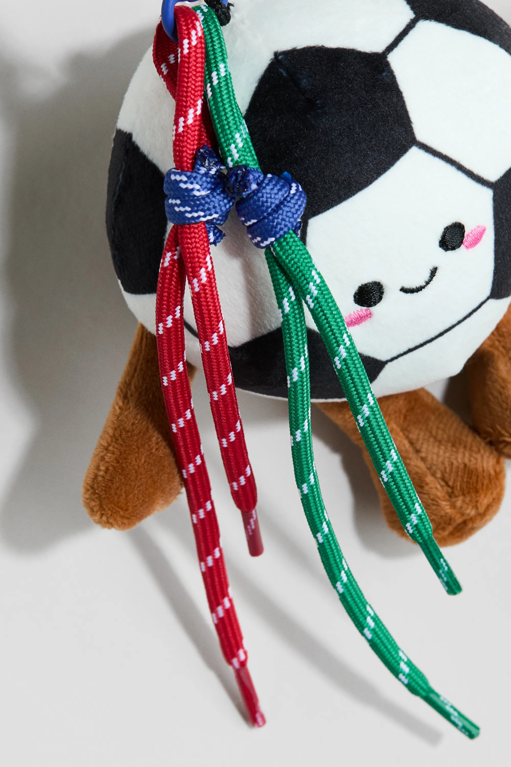 Bijou de sac avec peluche - Blanc/ballon de football