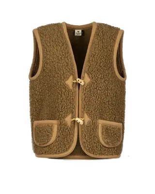 Gilet enfant Alpen naturel en laine – Yoko